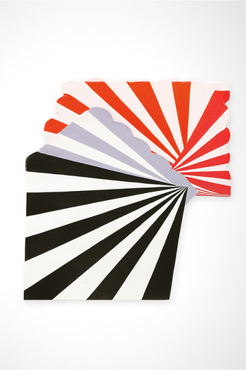 Mare Karnaval Pink - White Striped Napkin - Party - Birthday Napkin