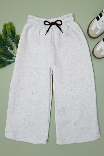 Fulla Moda 3 Thread Çima Stitched Girls' Palazzo Sweatpants