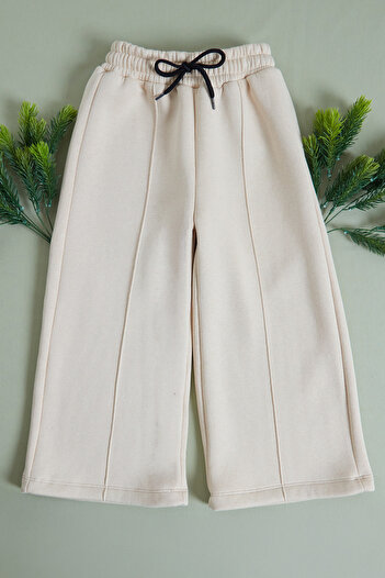 Fulla Moda 3 Thread Çima Stitched Girls' Palazzo Sweatpants