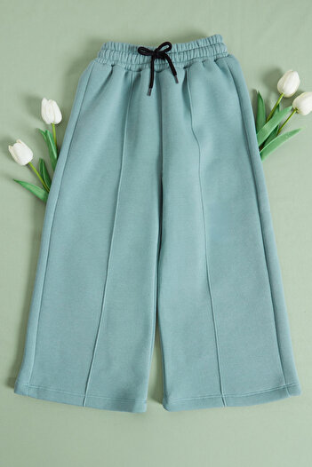 Fulla Moda 3 Thread Çima Stitched Girls' Palazzo Sweatpants