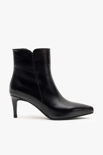 Louis Cardy Lando Black Leather Women's Heeled Boots
