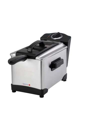 DOTS Deep Fryer, 3 L, Temperature Control, 2000W, Silver