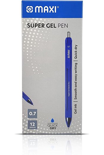 MAXİ GEL PEN 0.7MM BOX OF 12 PC BLUE