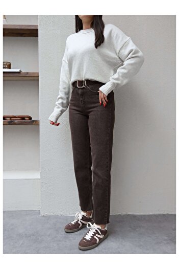 ESRAHELVACI Coffee Washed Leg Cut-Out Original Jeans