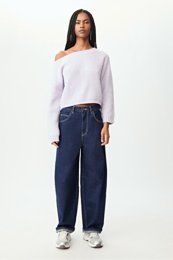 Stradivarius Boat neck knit sweater