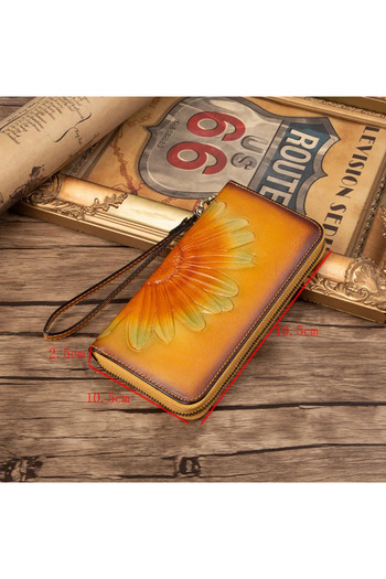 Mychicbeautybag Exclusive women's leather wallet Camomile the wizard