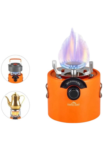 Generic 2 in 1 heater (heating + cooking/heating) for trips, camping and travel, small size for easy portability
