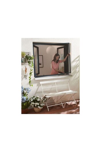 OEM Mosquito Screen with Frame Window Insect Screen Kit, max size 100x120cm