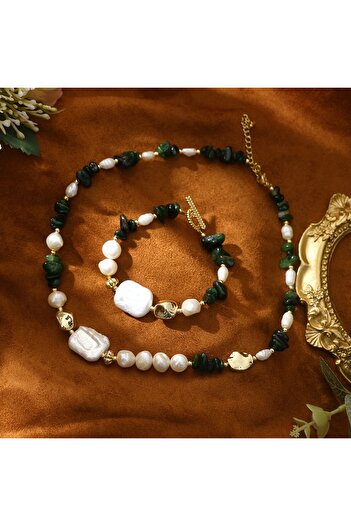 SIC MODA Natural Stone Necklace 6127