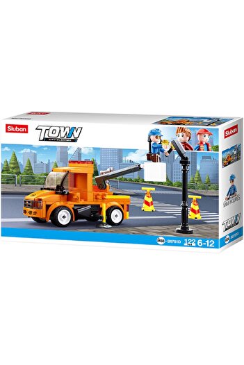 Sluban Street Light Maintenance Truck Construction Set, Sluban, 122 pieces