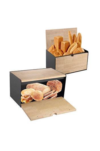 Other Bread bin, double-sided, KLAUSBERG KB-7395, gray