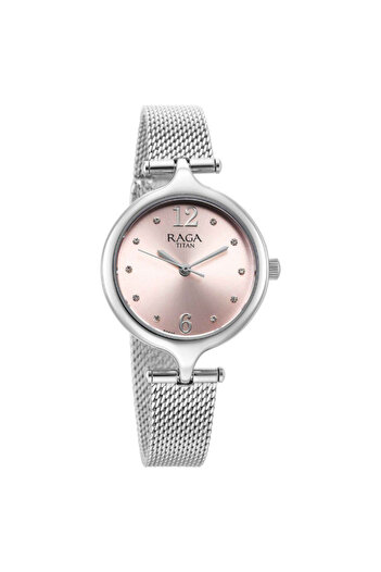 Titan Women's Analog Pink Dial Watch - 95268SM01