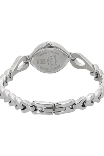 Titan Women's Analog Silver Dial Watch - 2455SM01