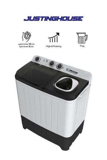 JUSTINGHOUSE Twin Tub Washing Machine, 9 Kg - JSWM-1109