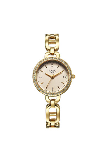 Titan Women's Analog Gold Dial Watch - 95305YM01