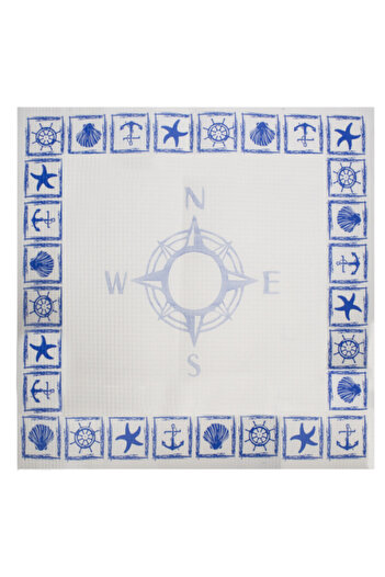 Raki Paper tablecloth package 100x100cm with SEA decor 20pcs.