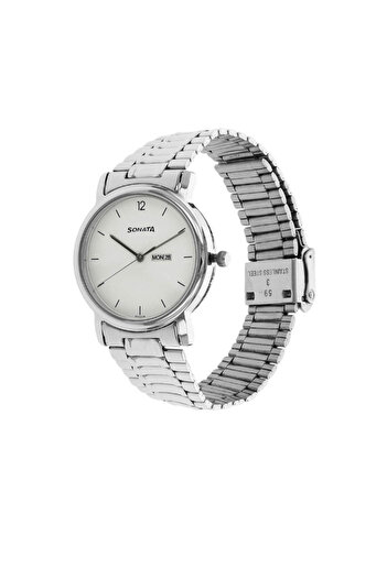 SONATA Men's Analog White Dial Watch - 1013SM06