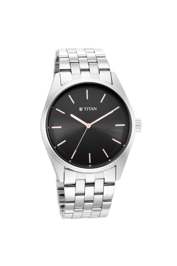 Titan Men's Analog Black Dial Watch - 1866SM01