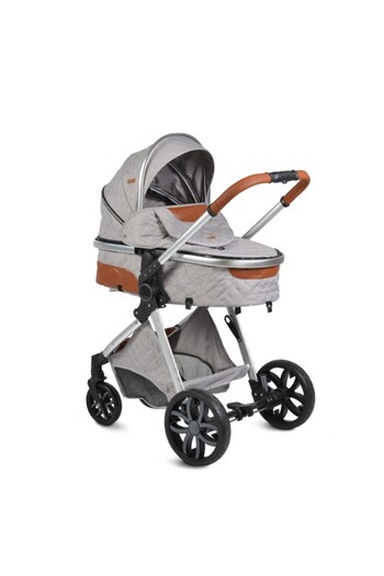 Moni 2-in-1 Baby Stroller Alma Light Gray, Lightweight, Foldable Book Type