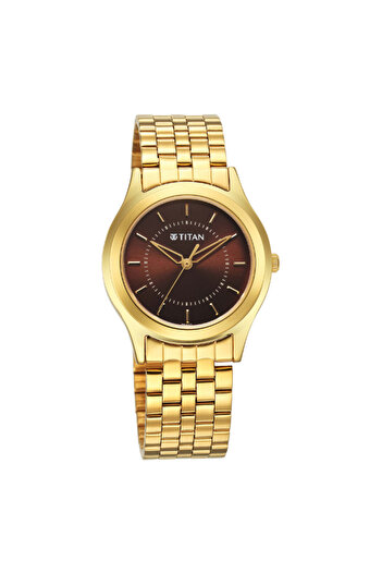 Titan Men's Analog Brown Dial Watch - 1648YM06