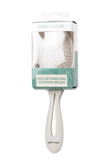 Glide'n Style Eco Detangling Cushion Brush – Φιλική προς τη φύση βούρτσα ανοιχτήρι μαλλιών & χτένασμα