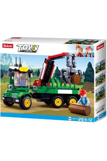 Sluban Wooden Transport Truck Construction Set, Sluban, 209 pieces