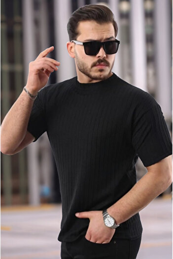 Wear Up Men's Short Sleeve Knit Fabric Crew Neck T-Shirt