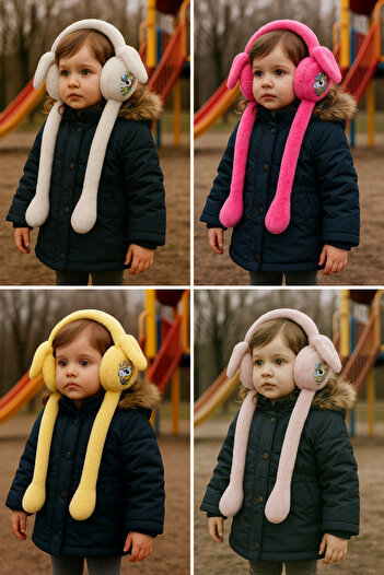 MBK GARDEN Children's Ear Warmer Protector Plush Earmuffs with Movable Moving Ears (with Sound) 2-12 Years