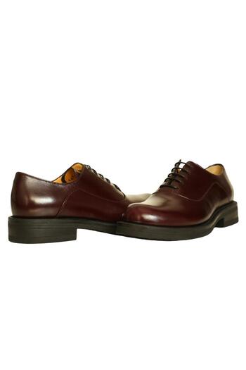 Platin Burgundy Leather Women's Lace-Up Casual Shoes