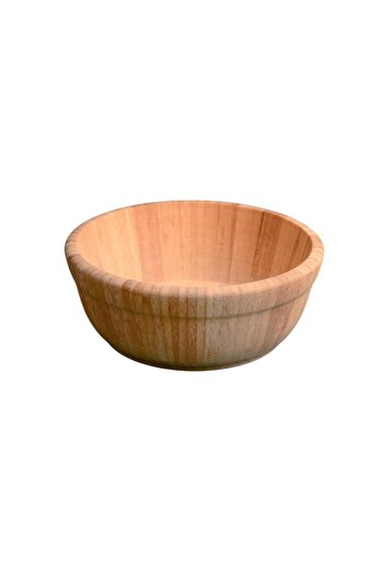 Bayev Bamboo Round Large Bowl Wooden Salad Bowl 700820