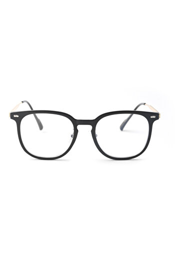 Angel Eyes Black Gold Handle Blue Light Protection Unisex Computer Glasses