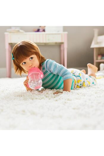 Munchkin One Click Weighted Straw Cup by Munchkin, Pink