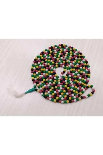 Bayraktar Rose Scented Tugra Patterned 500-Piece Tesbih (Prayer Beads) Colorful