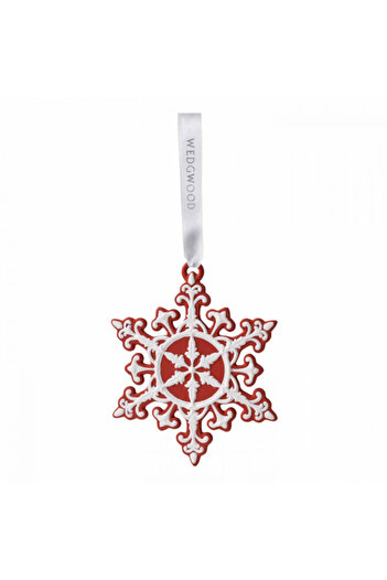 Wedgwood Decoratiune Fulg de Nea Neoclassic - Jasper Red