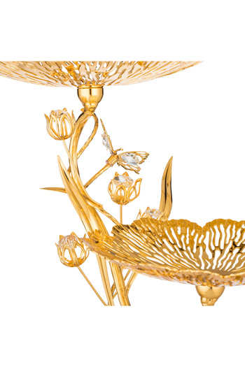 Dania Luxury metal serving stand with a botanical design - a touch of elegance to your table