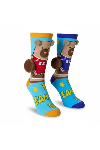 Aware Time 6-12 Years Old Girl's 3D Figure Socks