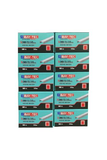 Baytec Staple Wire 24/6 -1000 Pieces- 10 Packs