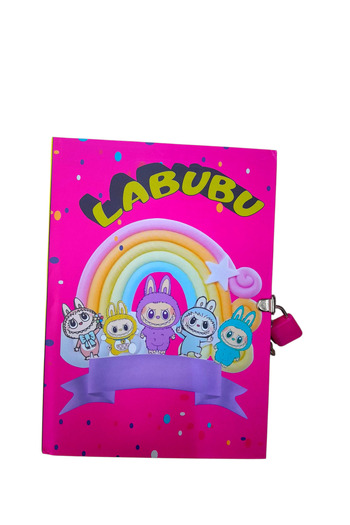 ÇİLEKHOMEAVM Labubu Character Locked Commemorative Daily Memory Notebook