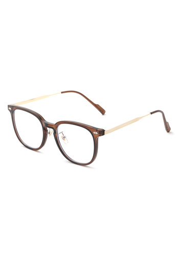 Angel Eyes Brown Gold Handle Blue Light Protection Unisex Computer Glasses