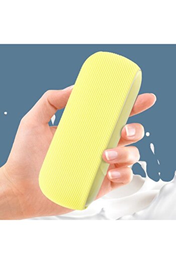 SOHO Silicone Case with Tweed Design Compatible with iQOS 3 Duo, Yellow