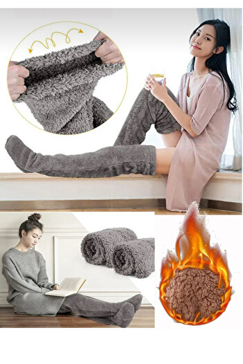 Özeren Çorap Over-The-Knee Thermal Sleeping Socks
