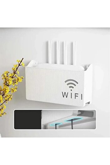 tafce Wifi Box Wall Hanging Insurance and Modem Storage Box 25X15X6 cm