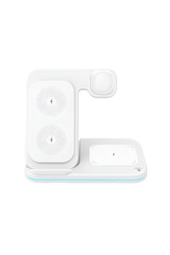 OEM 3-in-1 Wireless Charging Station, Fast Charging, for iPhone, Apple Watch and AirPods, White