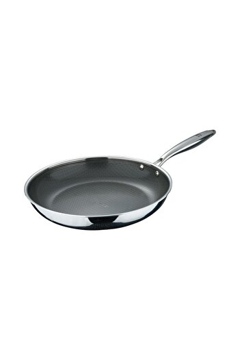 Bergner Steel Tech frying pan, stainless steel, 30 cm, Silver