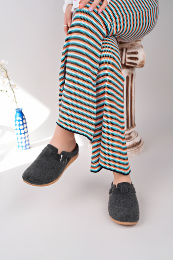 RoseVeno Women's Felted Closed-Front Daily House Slippers