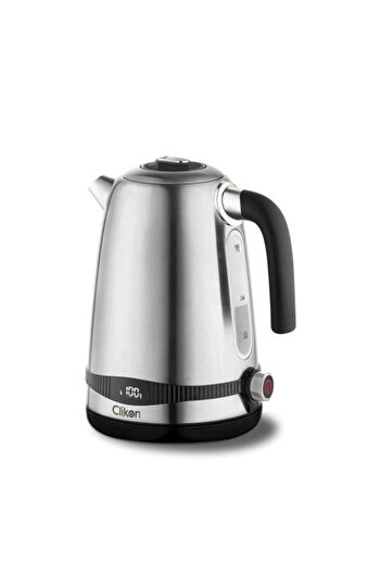 CLIKON ClickOn Wireless Stainless Steel Electric Kettle with Dry Boil Protection 1.7L 2200W CK5140 Silver