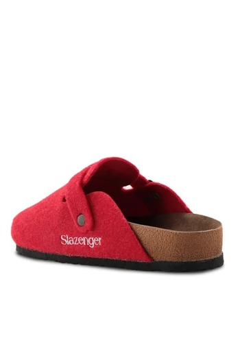 Slazenger Trend Women's Eva Closed-Front Felt Slippers Red
