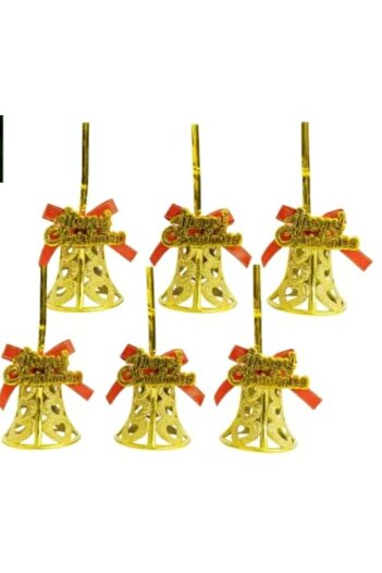 Otto Christmas Tree Ornaments 6/Set Decorative Gold with Ribbon - Wholesale