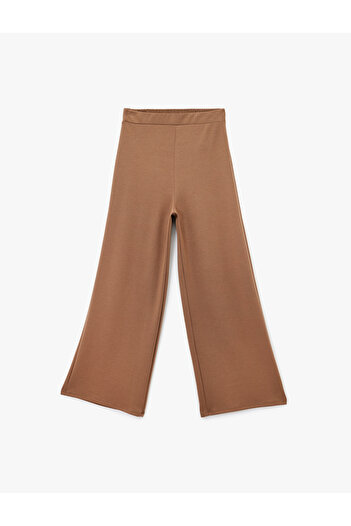 Koton Elastic Waist Straight Wide Leg Sweatpants