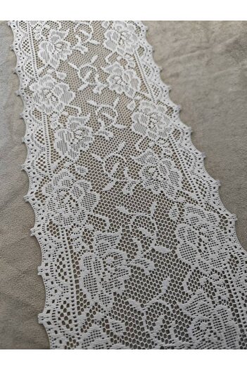 FASHİON DANTEL Lycra Stretch Lace 15 cm Width 1 Meter Ecru